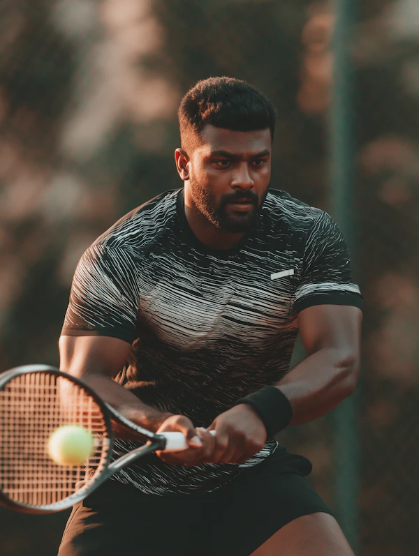 Tennis Action Shot
