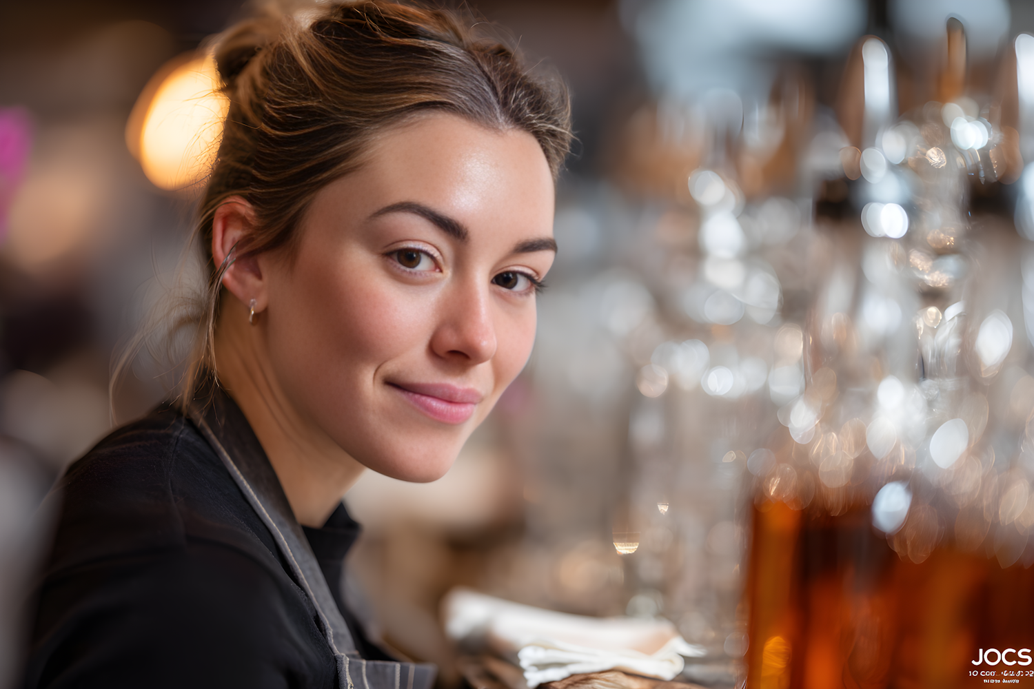 Smiling Woman in Apron