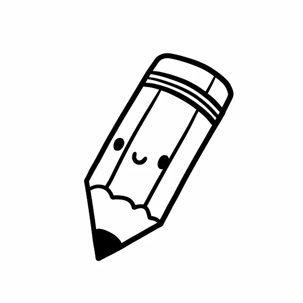Smiling Cartoon Pencil