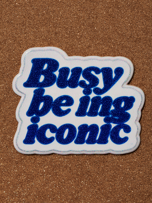 Iconic Glitter Sticker
