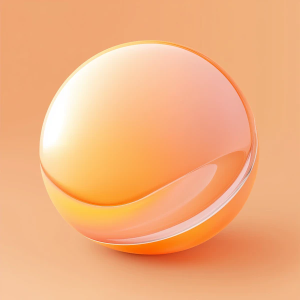 Glossy Orange Sphere
