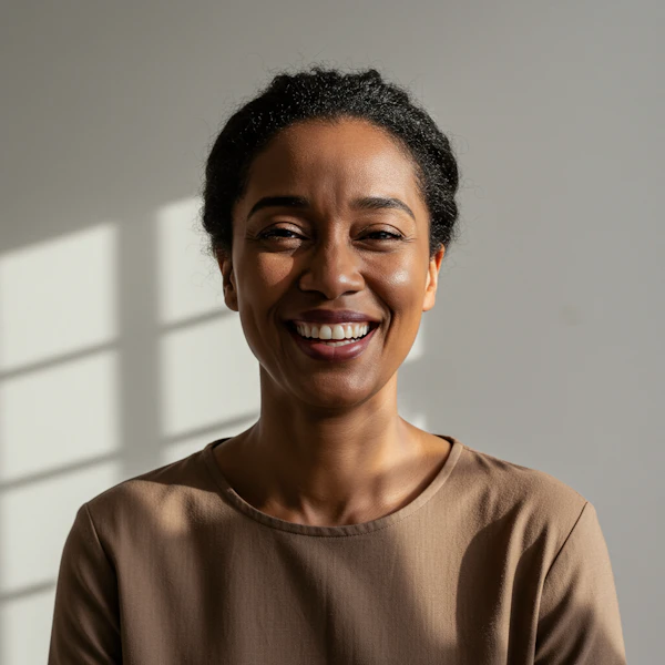 Smiling Woman in Light
