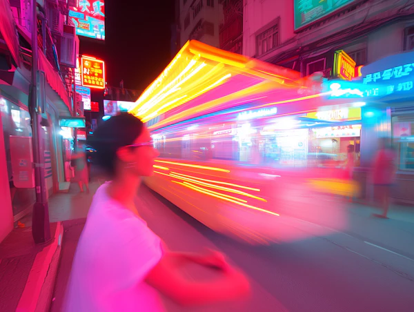 Vibrant Urban Night Scene