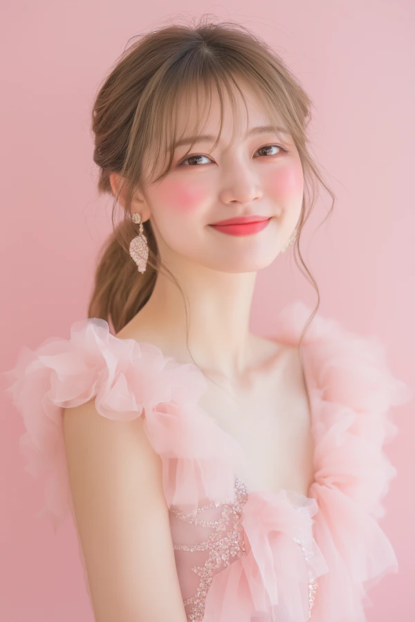 Elegant Pink Portrait