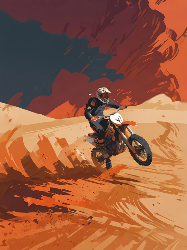 Motocross Desert Action