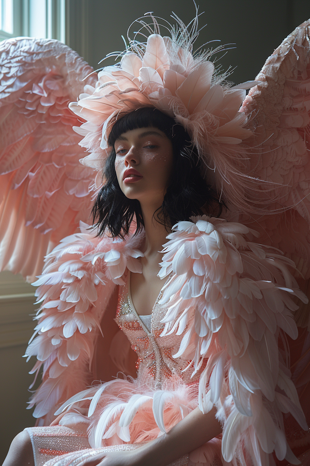 Ethereal Feathered Costume