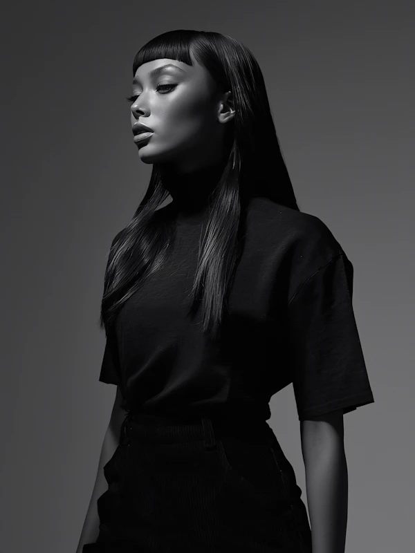 Elegant Monochrome Portrait