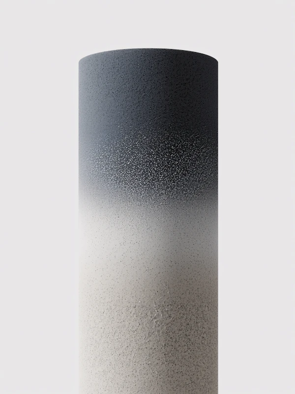 Textured Gray Cylinder