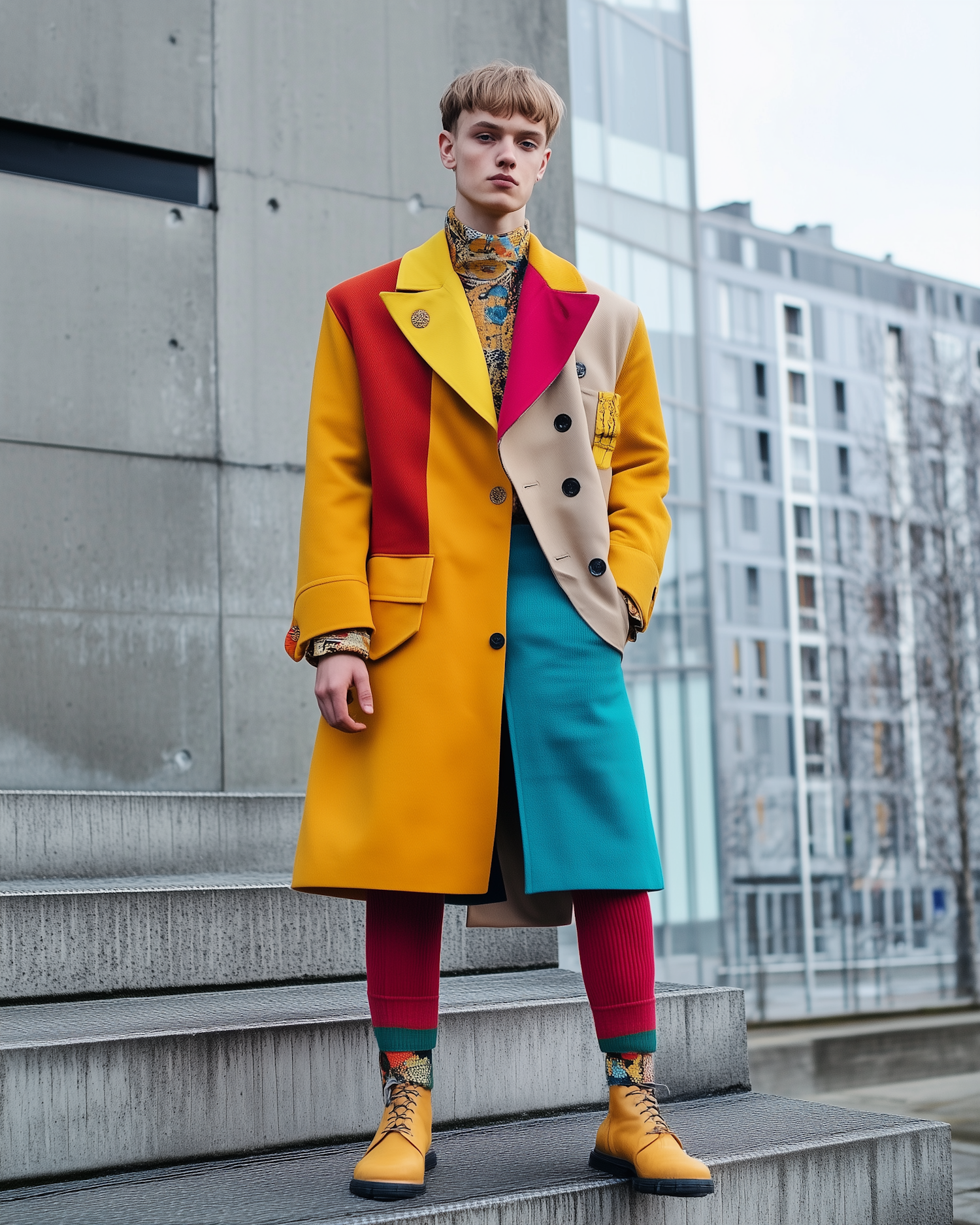 Avant-Garde Fashion in Urban Setting