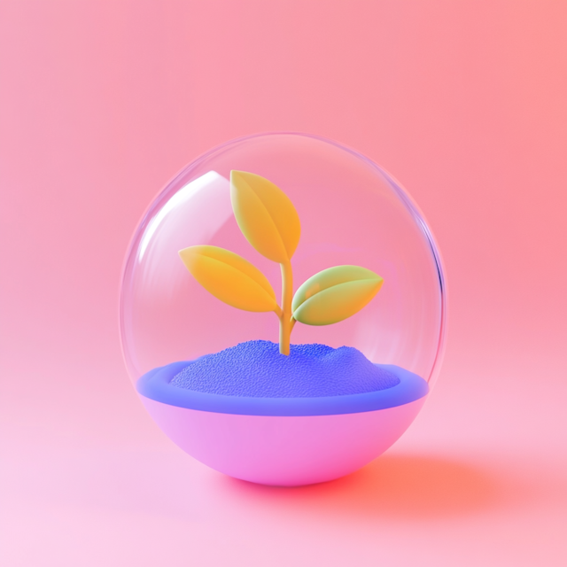 Stylized Plant in Sphere