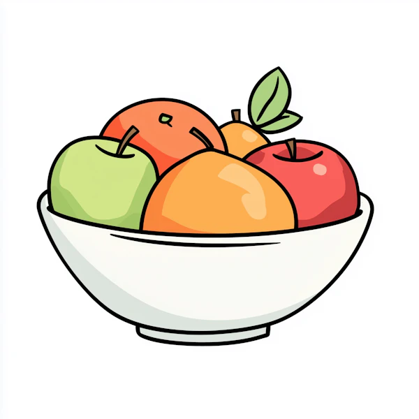 Colorful Fruit Bowl