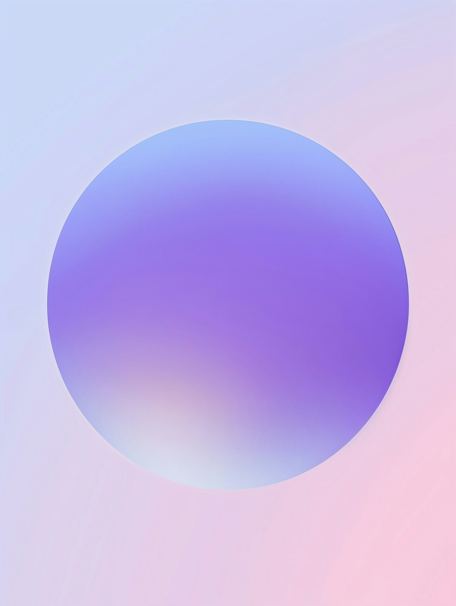 Gradient Circle on Pastel Background