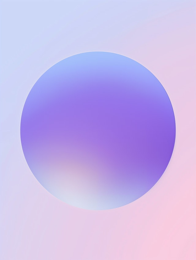 Gradient Circle on Pastel Background