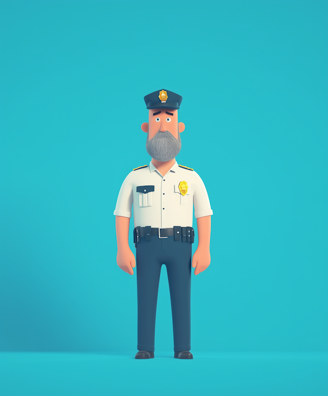 Illustration of a Law Enforcement Officer