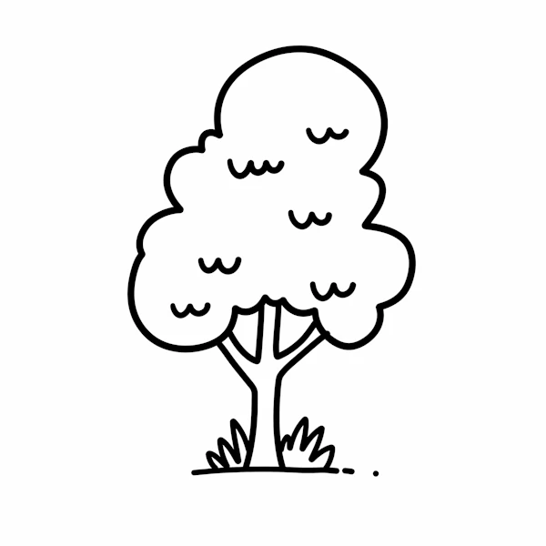 Minimalist Tree Drawing