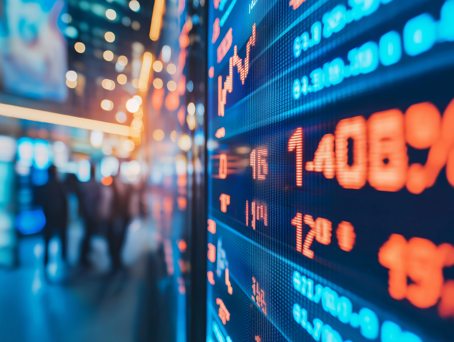 Dynamic Financial Market Display Board