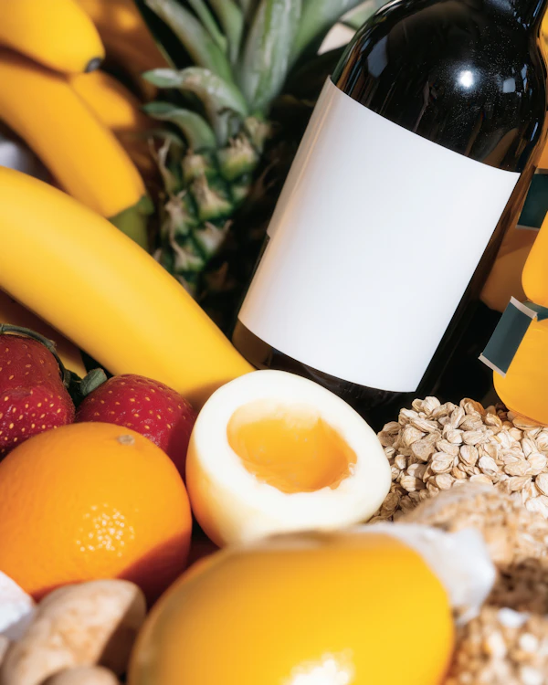 Fruits and Wine Display