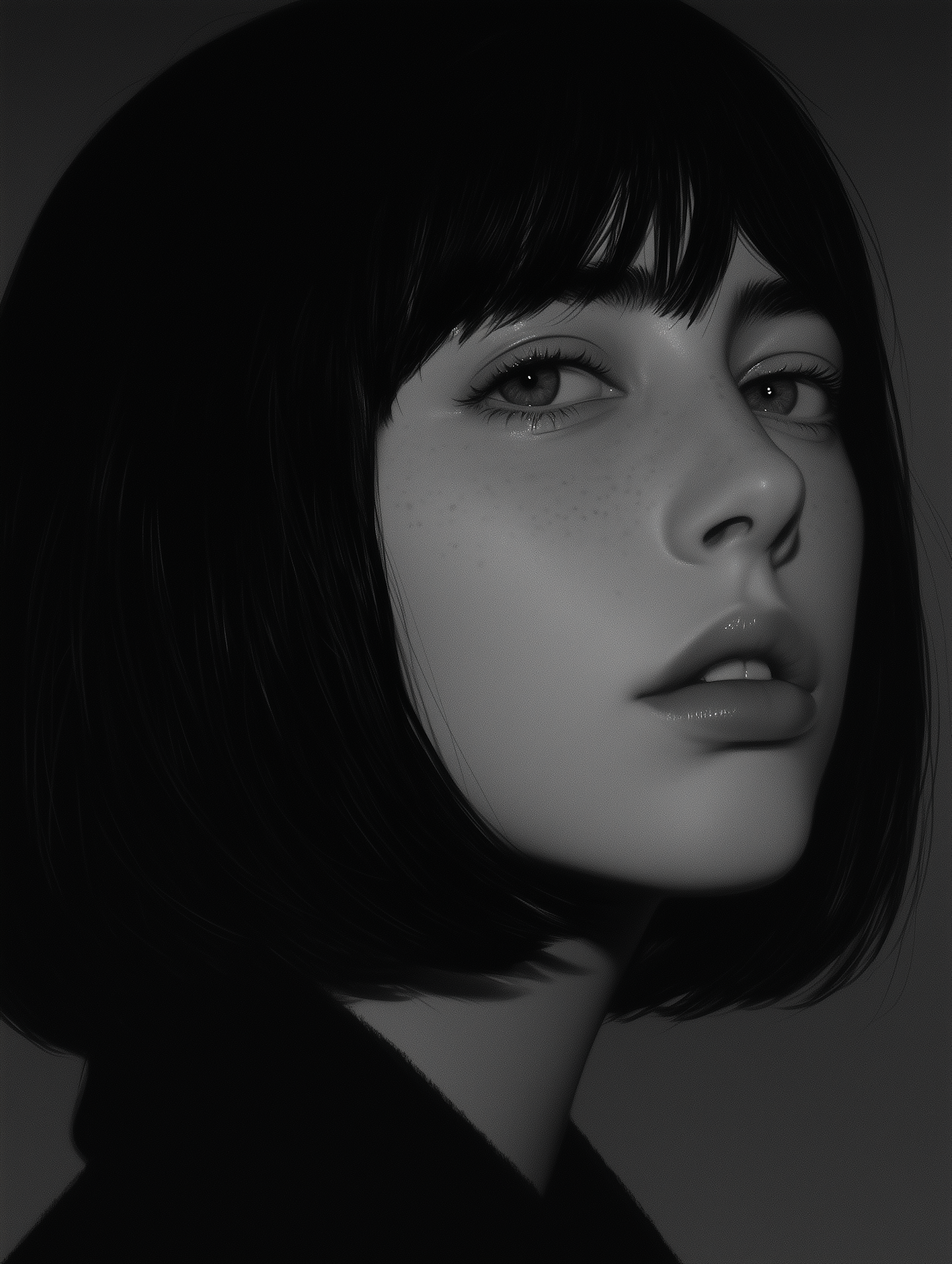 Close-up Portrait with Monochromatic Scheme