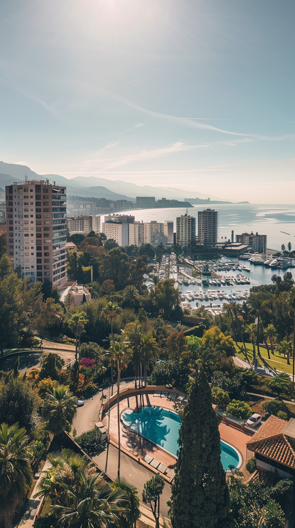 Coastal Urban Aerial View