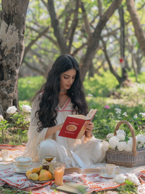 Serene Outdoor Reading