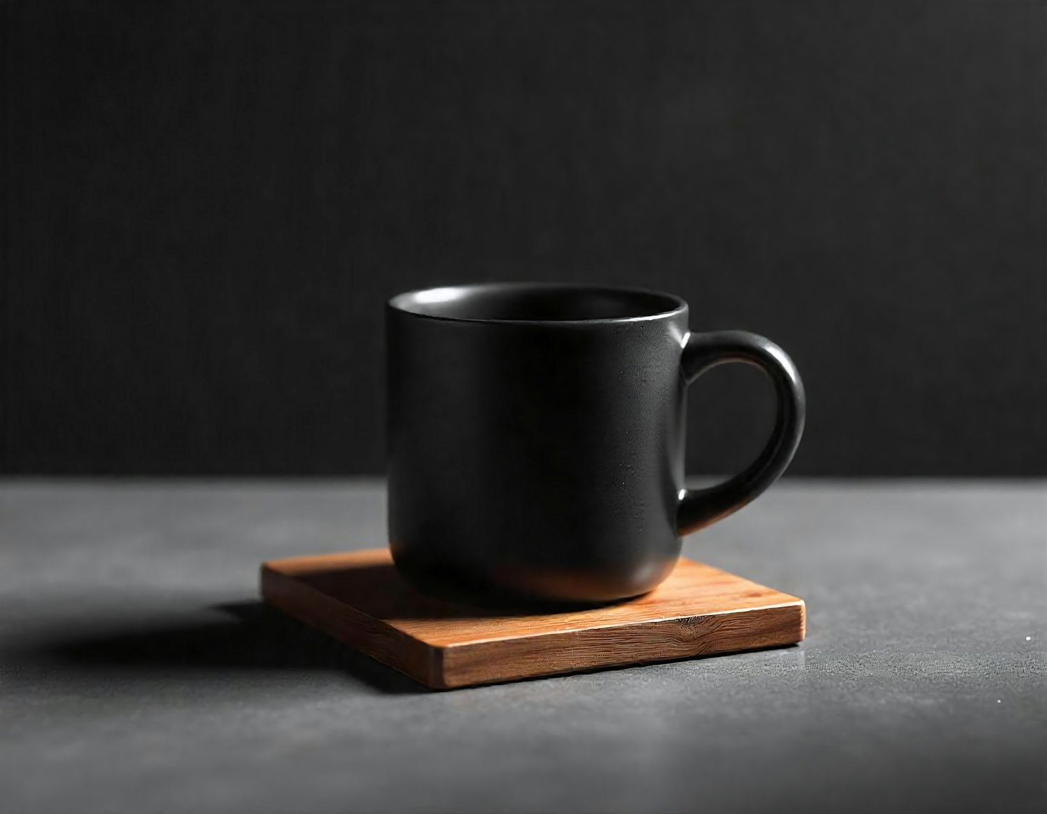 Elegant Matte Black Mug