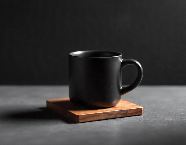 Elegant Matte Black Mug