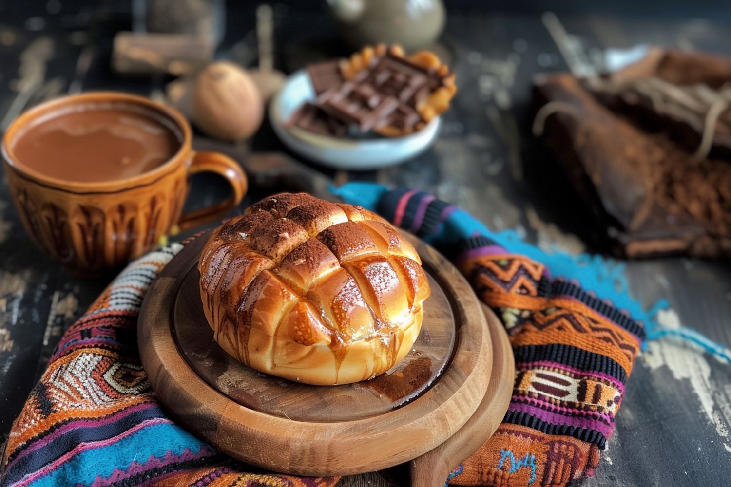 Cozy Chocolate and Bread Arrangement