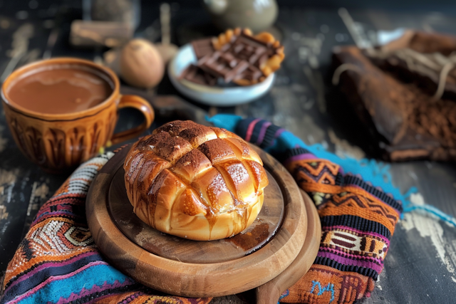 Cozy Chocolate and Bread Arrangement