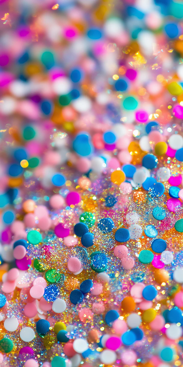 Colorful Confetti Close-Up