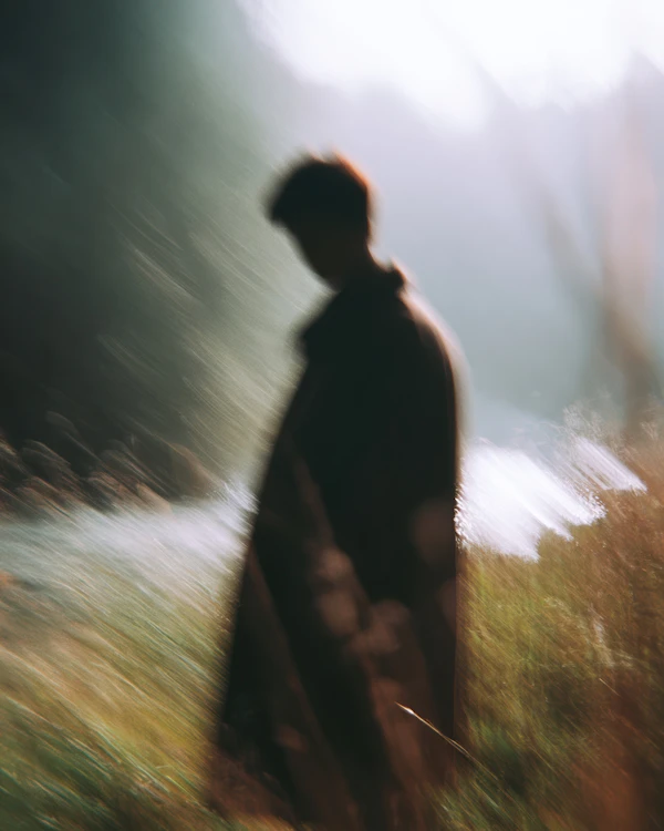 Blurred Silhouette Outdoors