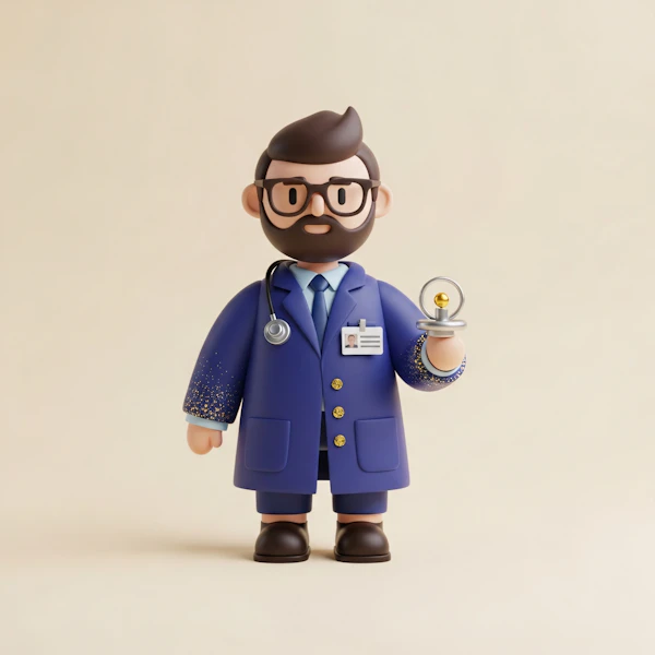 Cartoon Doctor Portrait