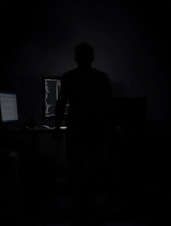 Silhouette at Workstation