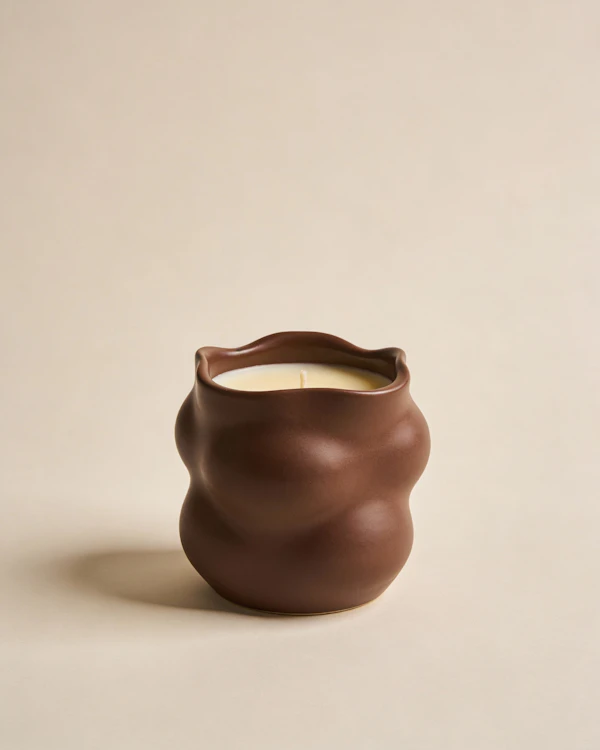 Wavy Ceramic Candle Holder
