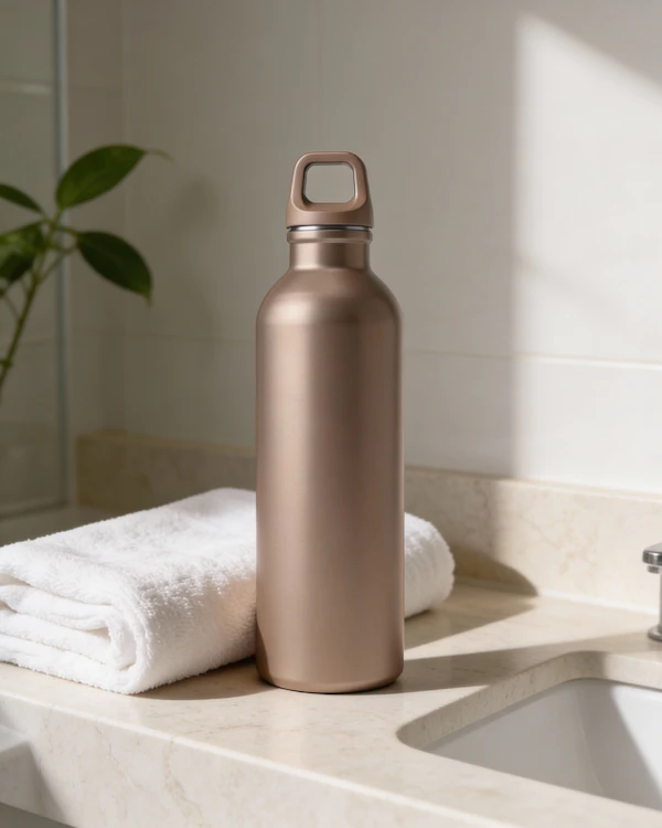 Bronze Water Bottle Scene