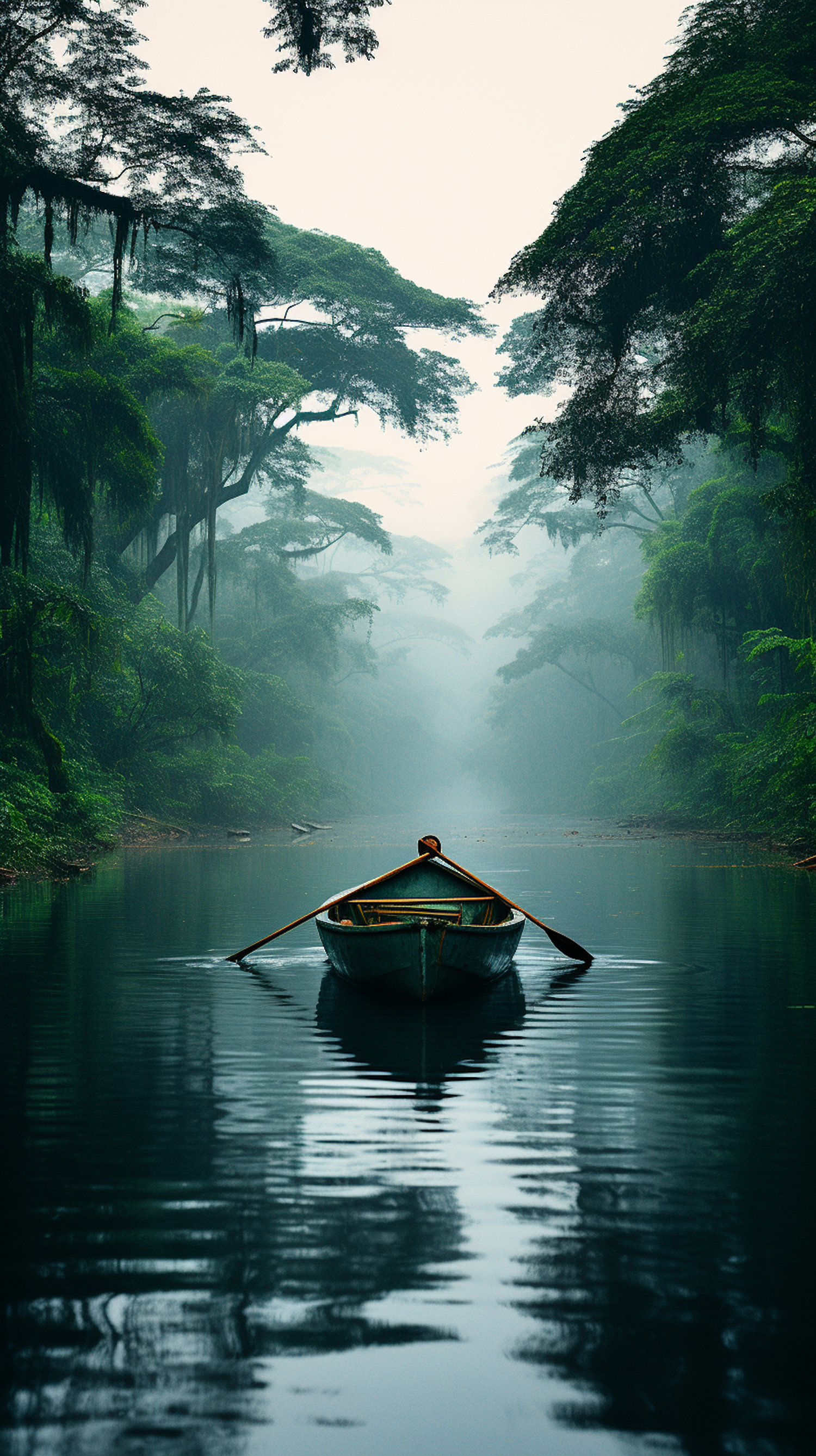 Misty River Solitude