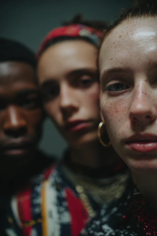 Close-Up Trio Portrait