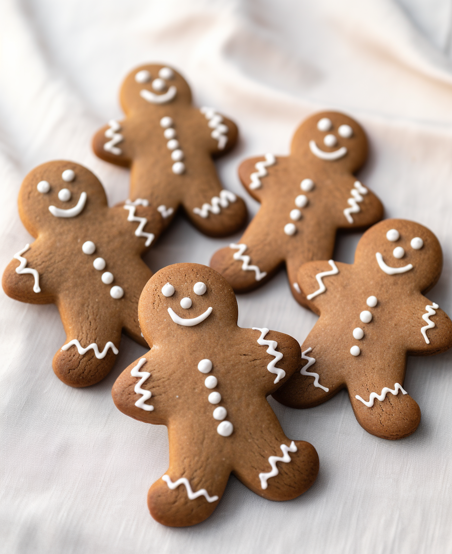 Cheerful Gingerbread Men Quintet