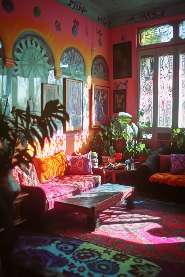 Vibrant Eclectic Living Room