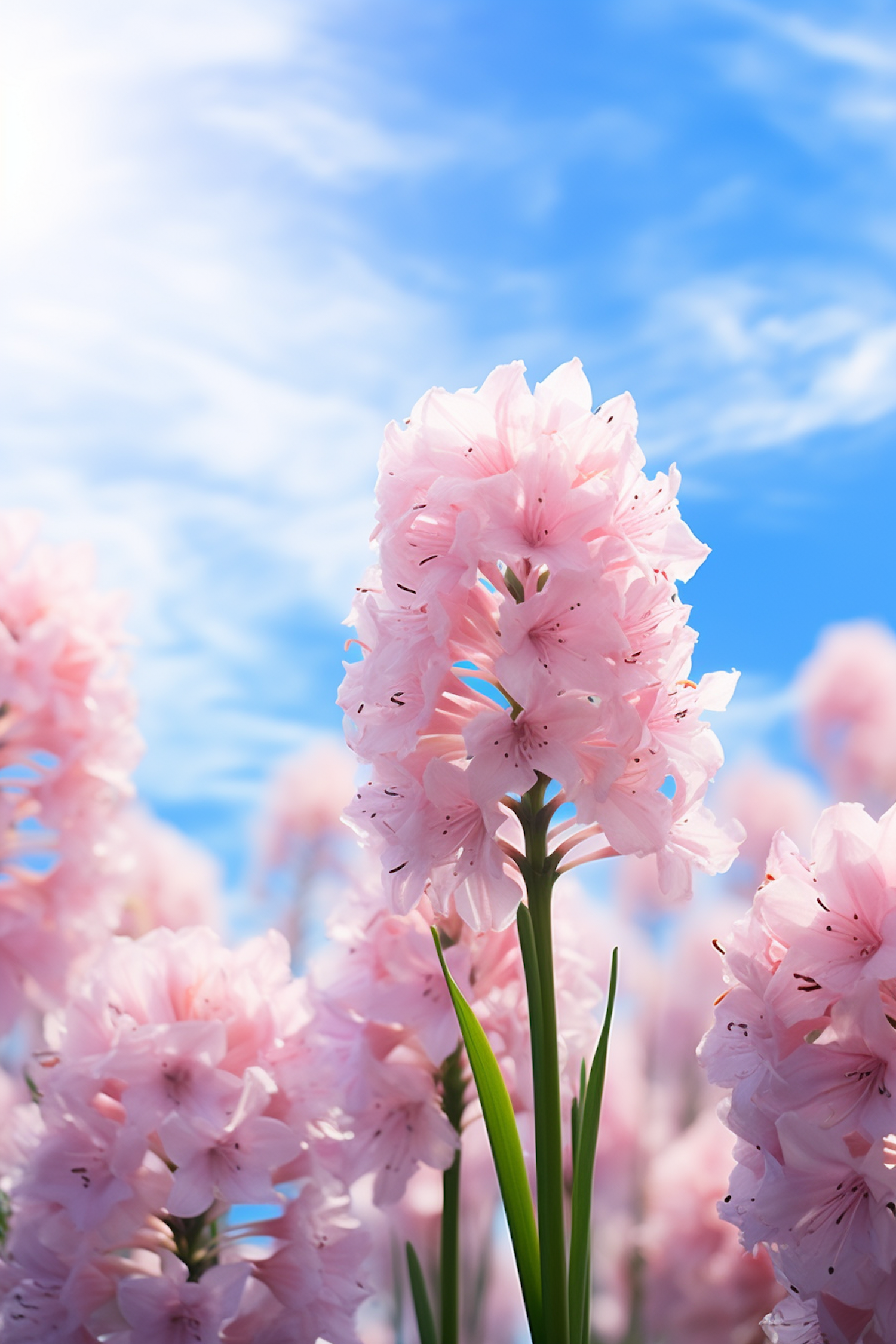 Ethereal Skyward Blush: Rhododendron Reverie