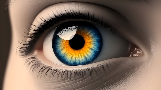 Vibrant Eye Close-Up