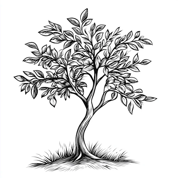 Minimalist Tree Art