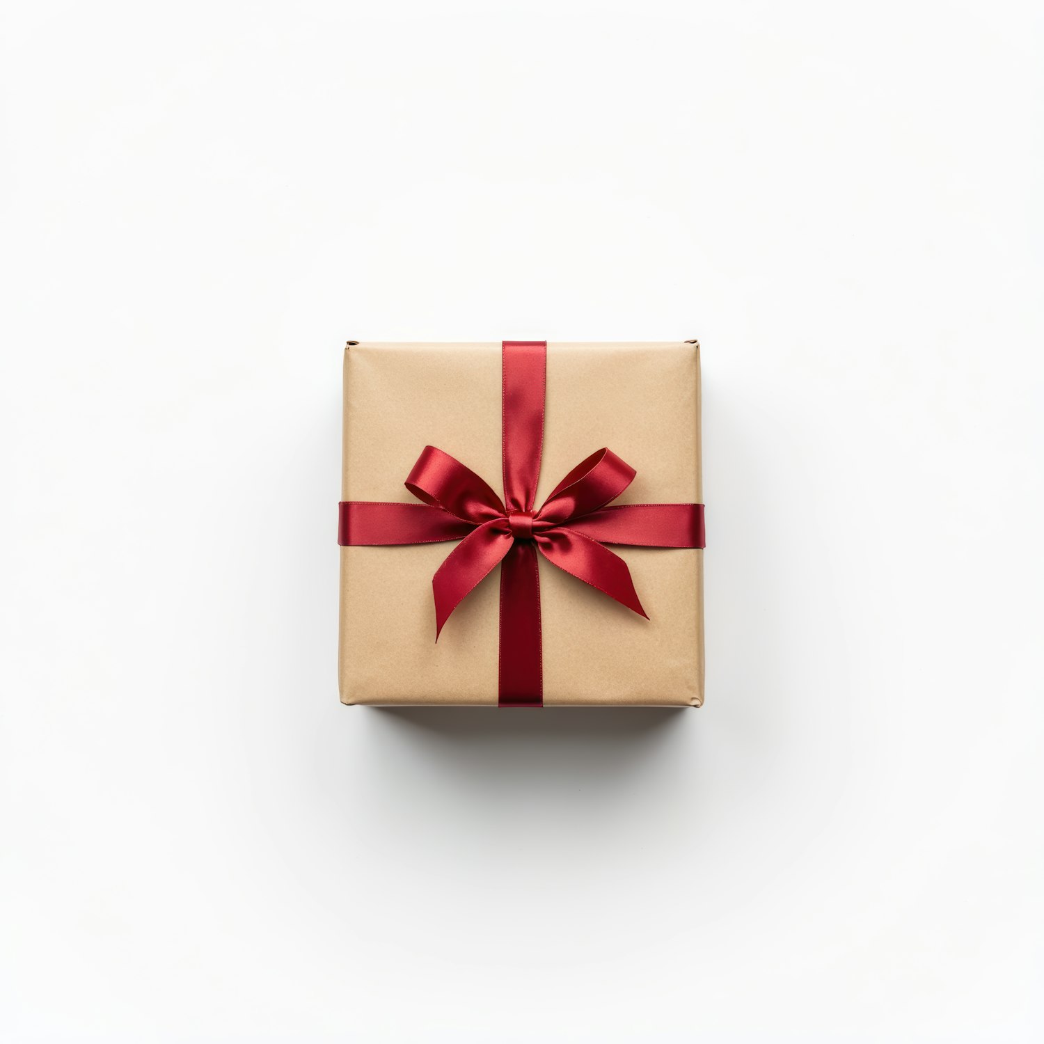 Gift Box with Red Ribbon