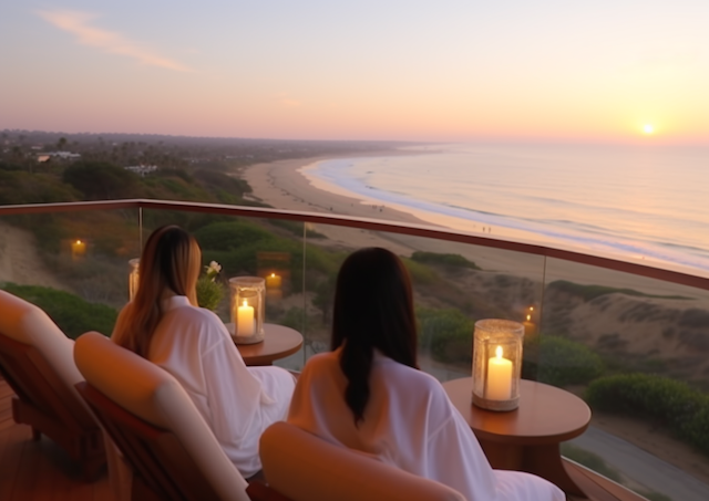 Serene Sunset Spa Retreat