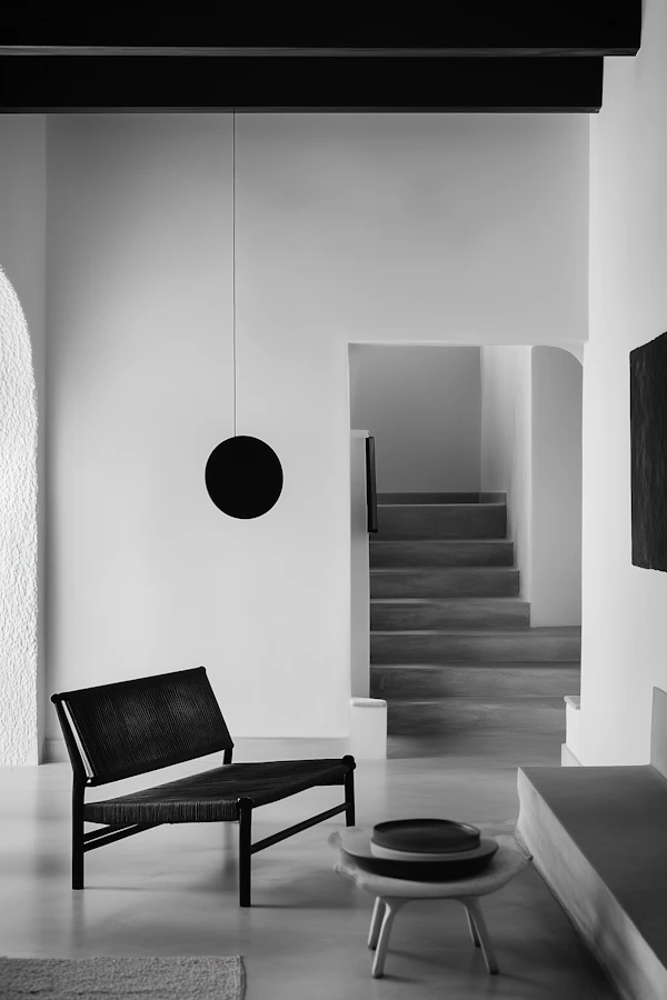 Minimalist Interior with Modern Chair