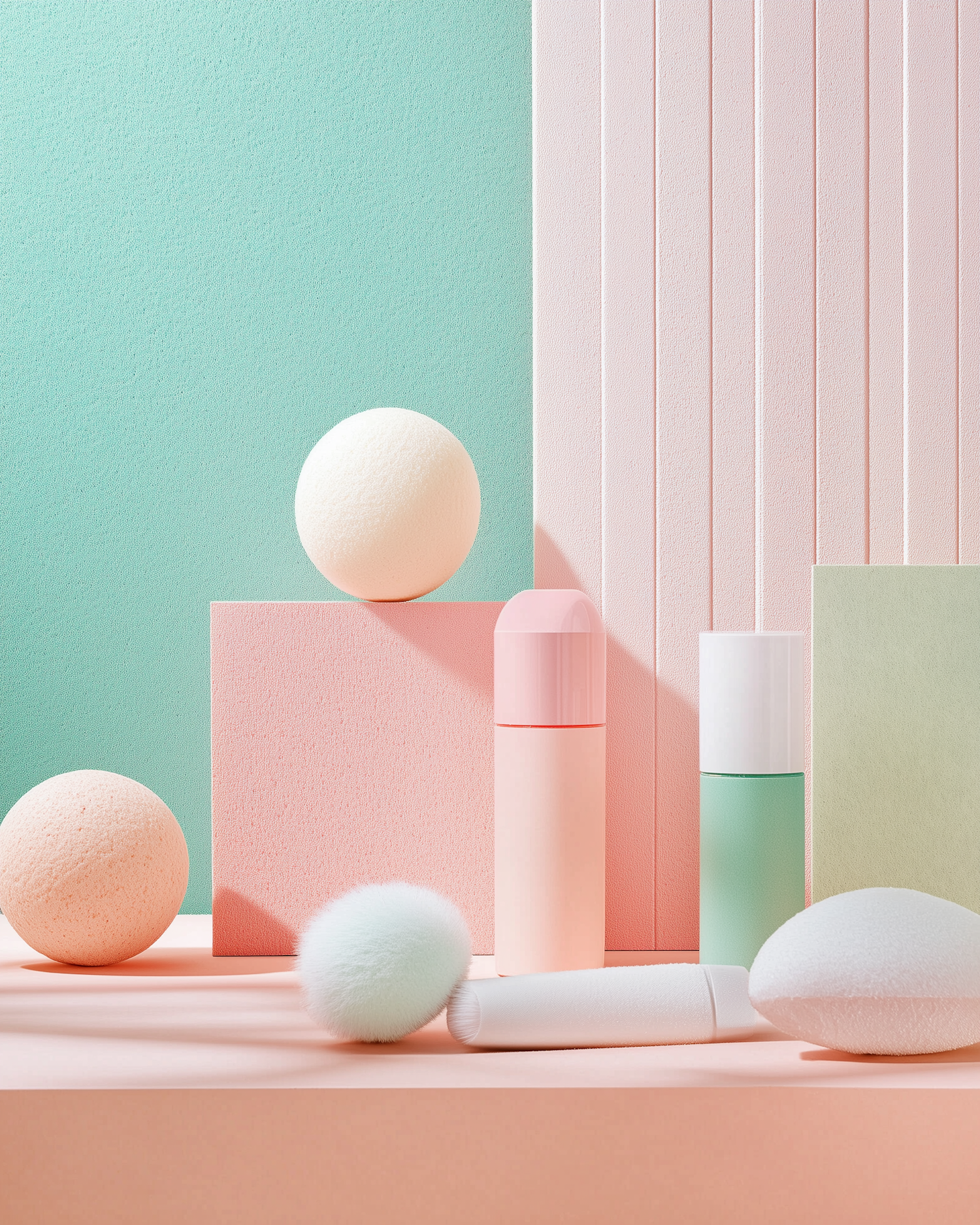 Minimalist Pastel Arrangement