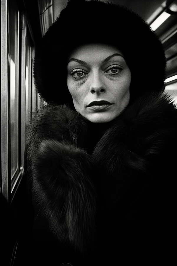 Elegant Woman in Monochrome