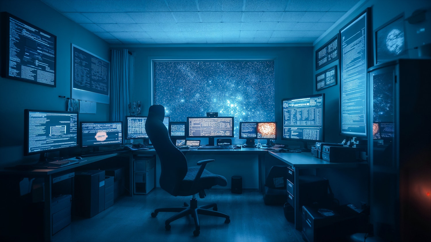 Futuristic Tech Room