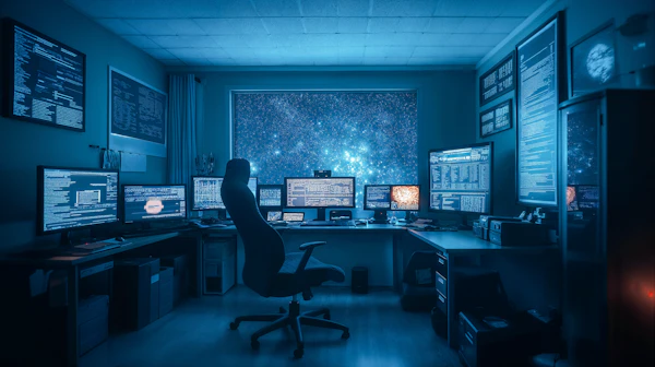 Futuristic Tech Room