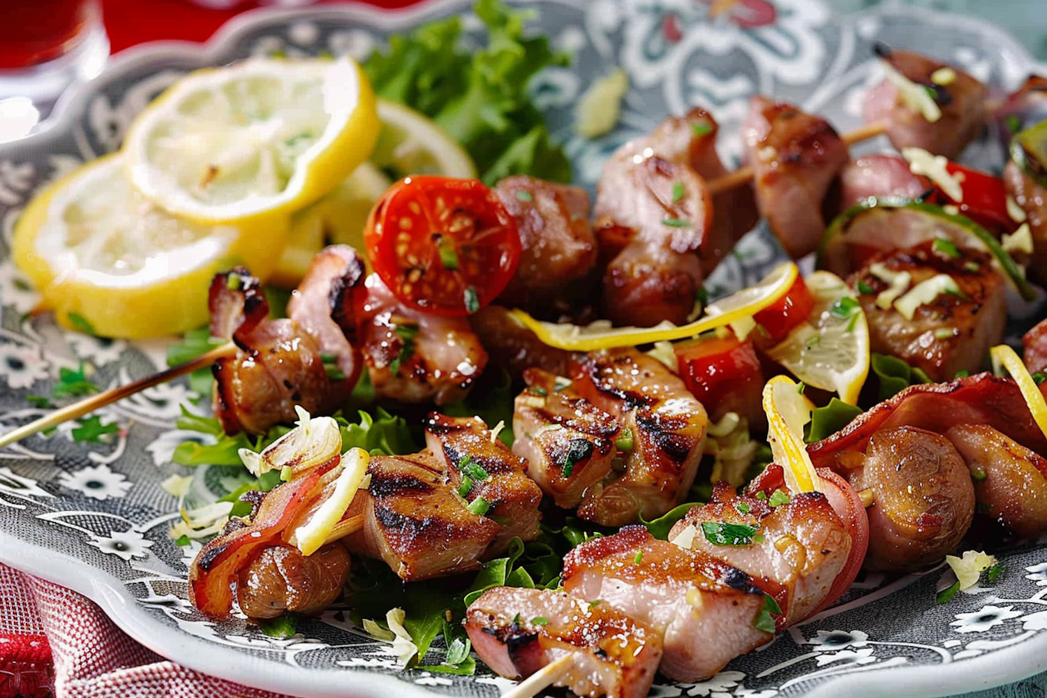 Grilled Kebab Skewers