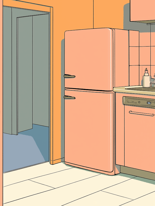 Retro Kitchen Scene